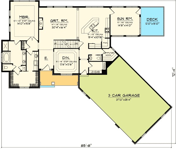 Craftsman Home Plans with Angled Garage Plan 89830ah Angled Garage Home Plan Bonus Rooms Craftsman Home Plans with Angled Garage Plan 89830ah Angled Garage Home Plan Bonus Rooms