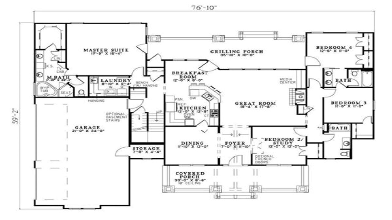 Craftsman Homes Floor Plans Craftsman Ranch Floor Plans Craftsman House Floor Plans