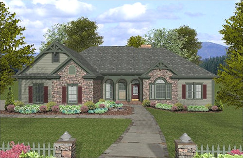 Craftsman House Plans 2000 Square Feet Traditional Style House Plan 4 Beds 2 5 Baths 2000 Sq Ft