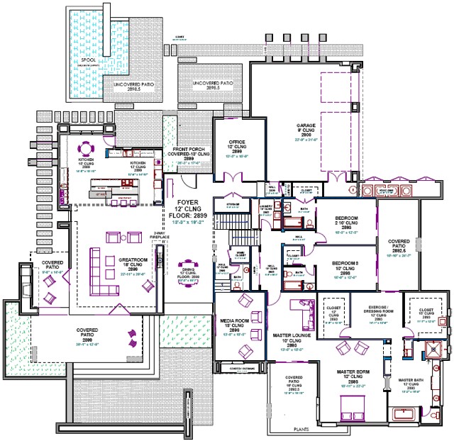 Custom Home Plan Custom House Plans southwest Contemporary Custom Home