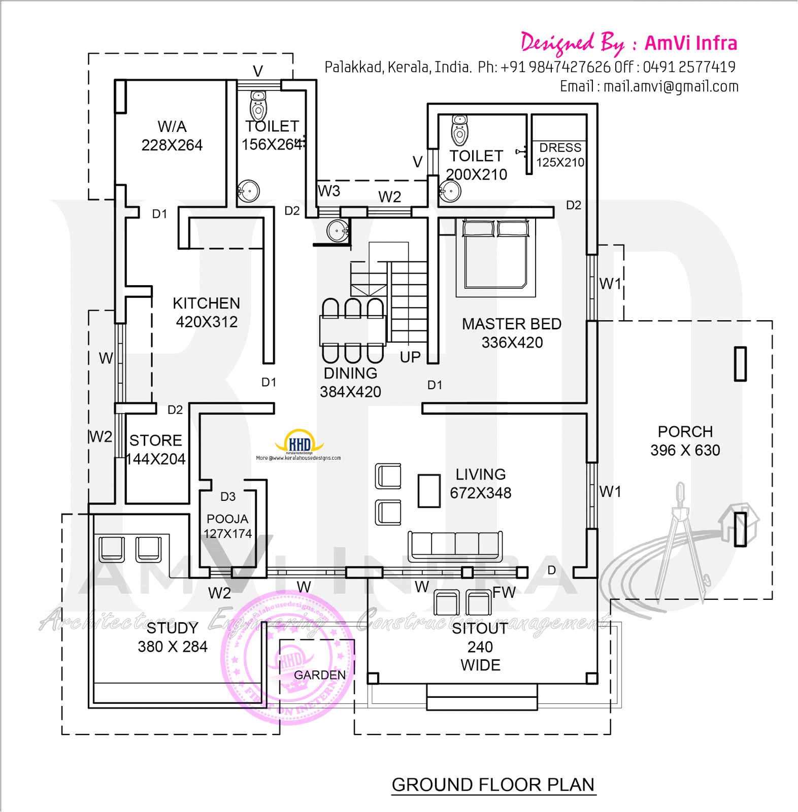 Design Home Floor Plan Elevation and Floor Plan Of Contemporary Home Kerala