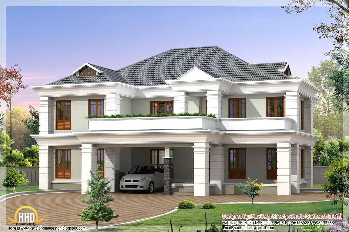 Designer Home Plans Four India Style House Designs Kerala Home Design and