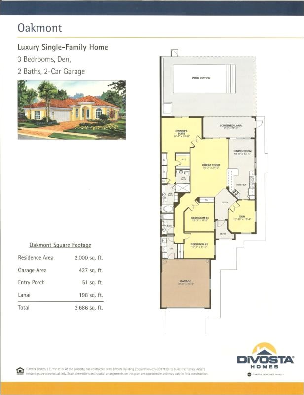 Divosta Homes Floor Plans Village Walk Bonita Springs Oakmont Divosta Homes Floor Plans Village Walk Bonita Springs Oakmont