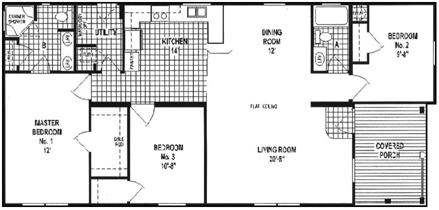 Double Wide Home Floor Plan Champion Double Wide Mobile Home Floor Plans Modern