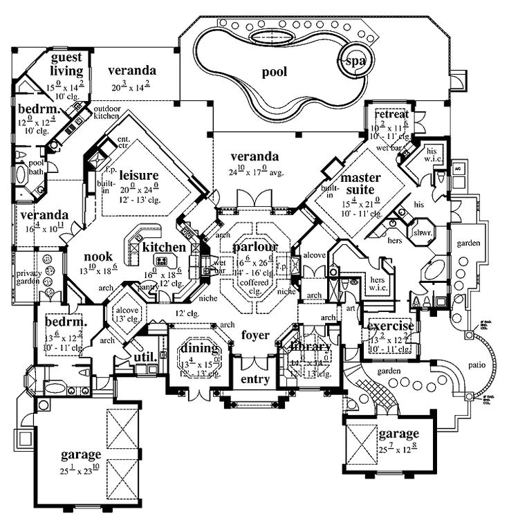 Dream Home Plans Ranch Floor Plan for My Dream Home Pinterest