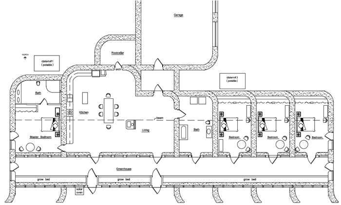Earthship Home Floor Plans Zero Energy Four Plan there is A Version On Owen 39 S Blog Earthship Home Floor Plans Zero Energy Four Plan there is A Version On Owen 39 S Blog