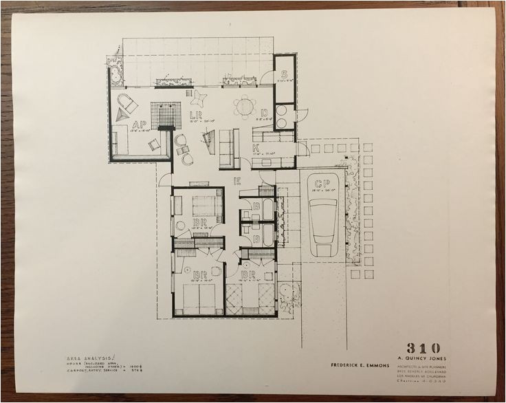 Eichler Home Floor Plans Eichler Homes Floor Plan 316 original at Ucla Library Eichler Home Floor Plans Eichler Homes Floor Plan 316 original at Ucla Library
