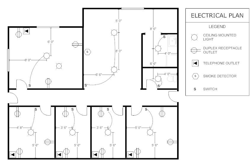 Electrical Symbols for House Plans Sample Office Electrical Plan Parra Electric Inc Electrical Symbols for House Plans Sample Office Electrical Plan Parra Electric Inc