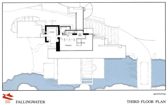 Fallingwater House Plan Fallingwater House by Frank Lloyd Wright Video