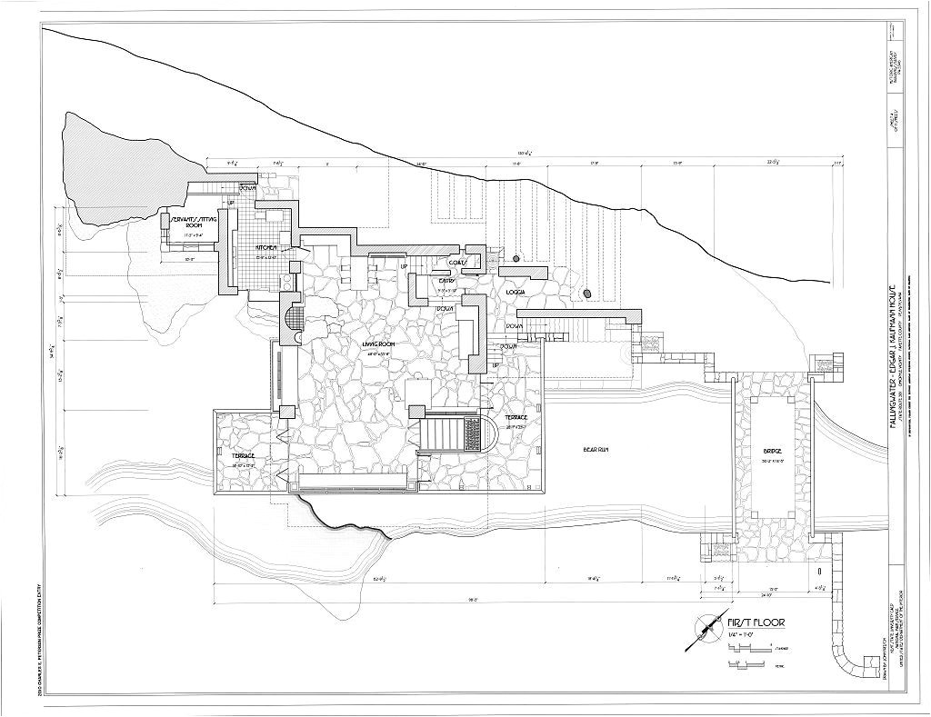 Fallingwater House Plan Frank Lloyd Wright Fallingwater Ground Floor Plan Fallingwater House Plan Frank Lloyd Wright Fallingwater Ground Floor Plan
