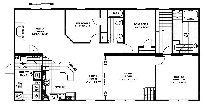 Floor Plans for Double Wide Mobile Homes 10 Great Manufactured Home Floor Plans