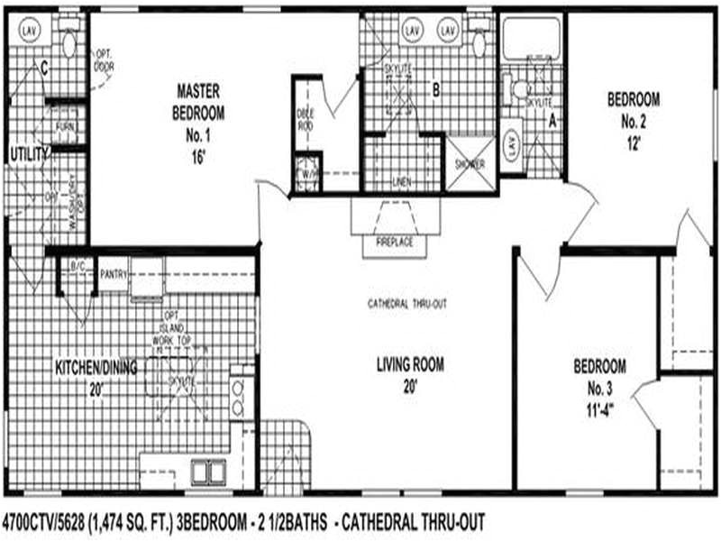 Floor Plans for Manufactured Homes Double Wide Double Wide Homes Floor Plans 2017