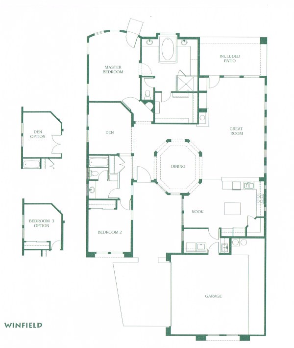 Floor Plans for Patio Homes Winfield Floor Plans Floor Plans for Patio Homes Winfield Floor Plans