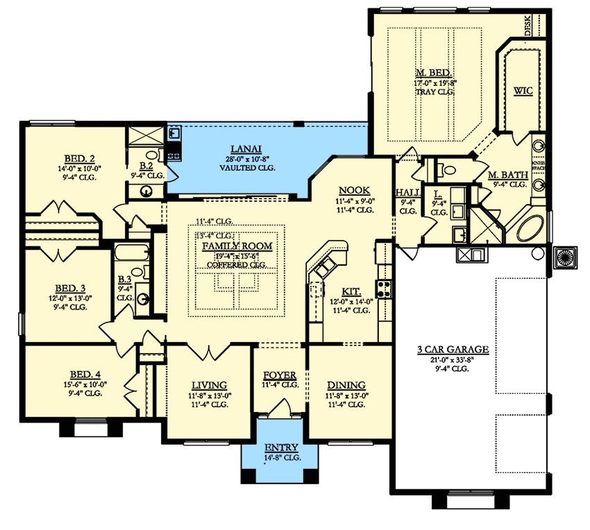 Florida Home Plans with Lanai 4 Bed Mediterranean House Plan with Lanai 82192ka 1st Florida Home Plans with Lanai 4 Bed Mediterranean House Plan with Lanai 82192ka 1st