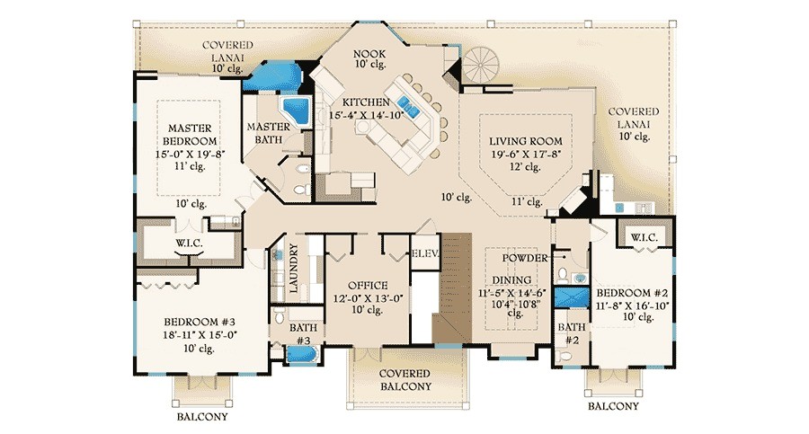 Florida Home Plans with Lanai Lanai and Balcony Beauty 65601bs 2nd Floor Master Florida Home Plans with Lanai Lanai and Balcony Beauty 65601bs 2nd Floor Master