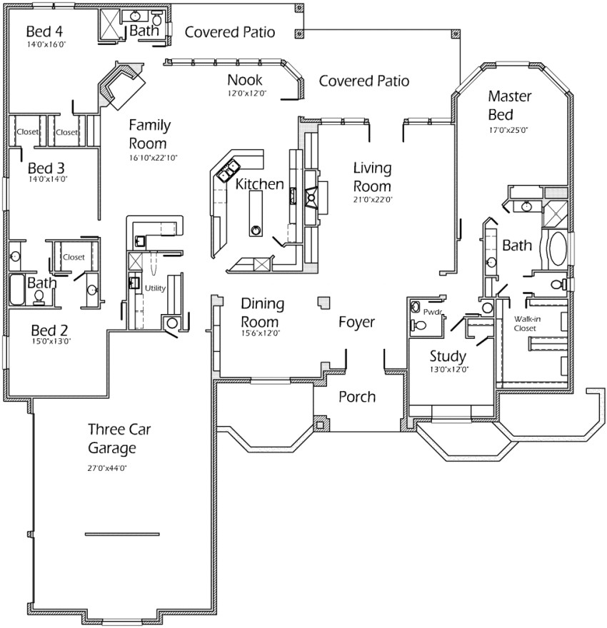 Four Bedroom House Plans with Basement 4 Bedroom House Plans with Basement 28 Images 4