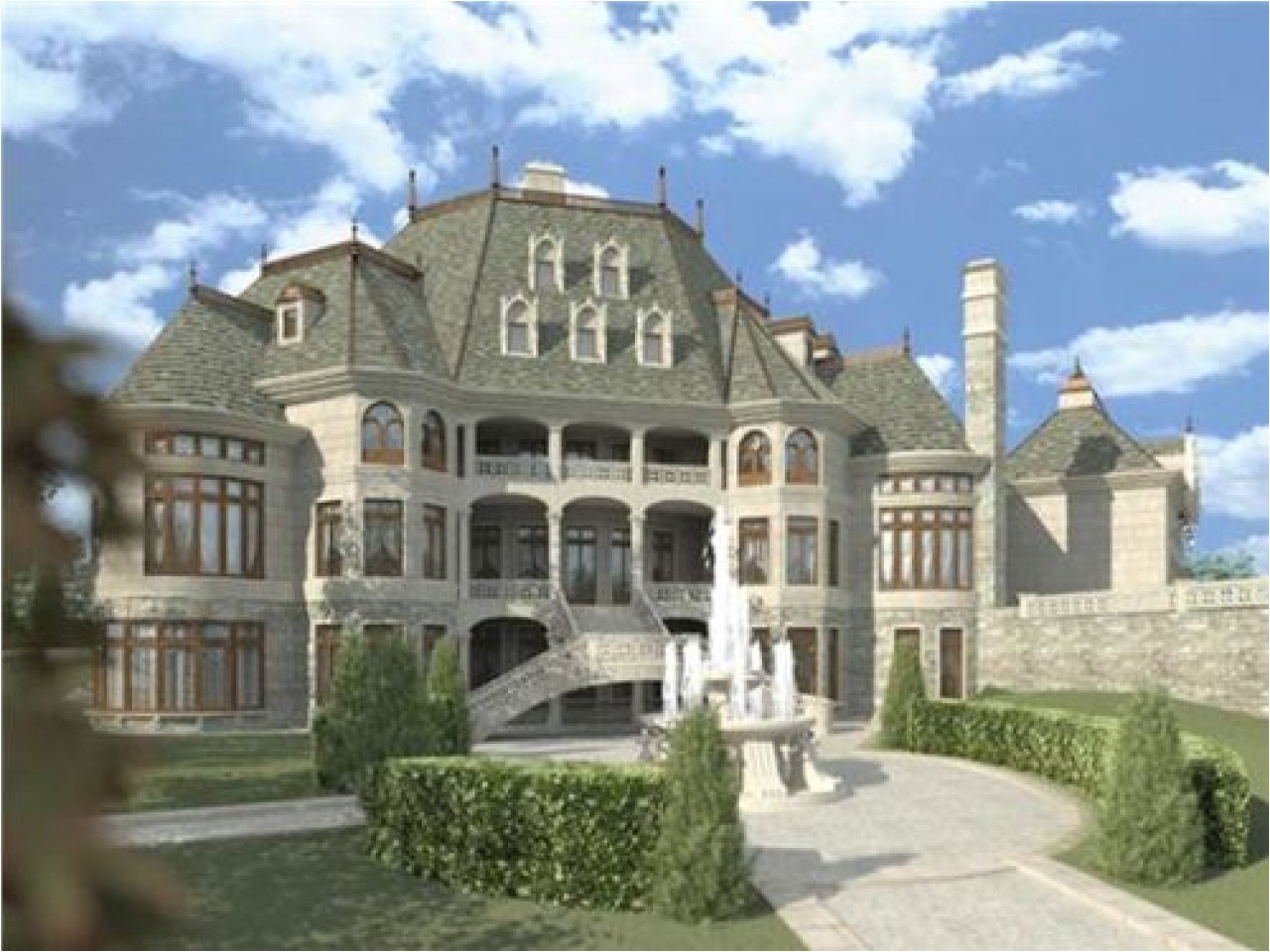 French Luxury Home Plan Luxury Bedrooms Luxury French Chateau House Plans Chateau