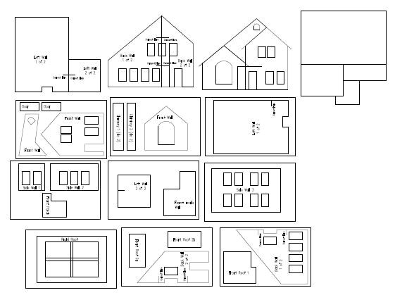 Gingerbread House Floor Plans Cardboard House Patterns the House is as You Can See Gingerbread House Floor Plans Cardboard House Patterns the House is as You Can See
