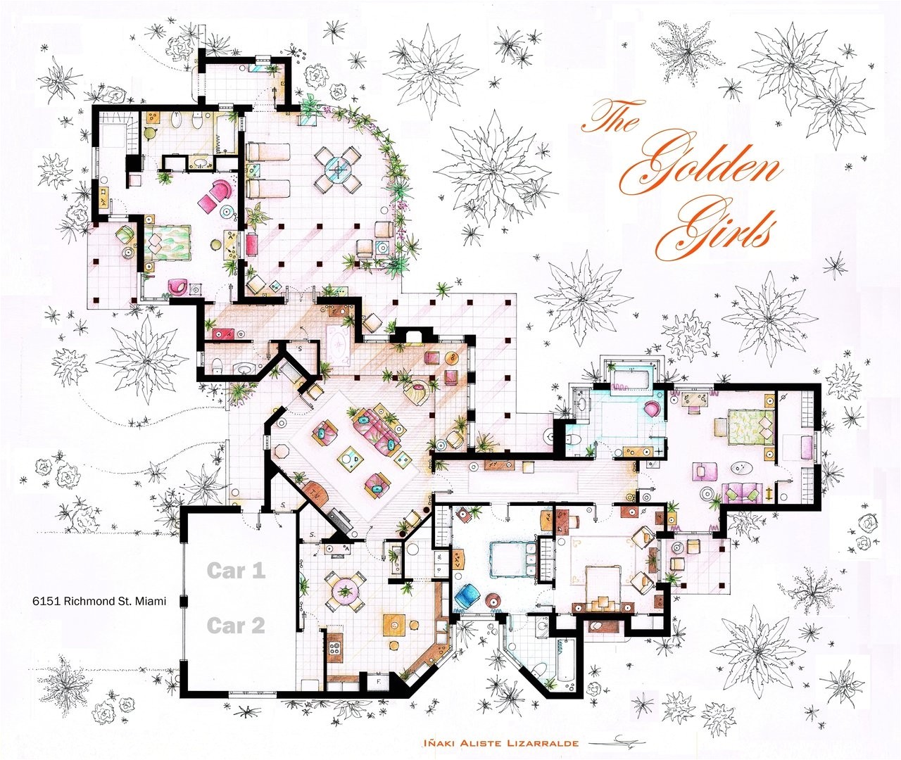 Golden Homes House Plans Floor Plans Of Homes From Famous Tv Shows