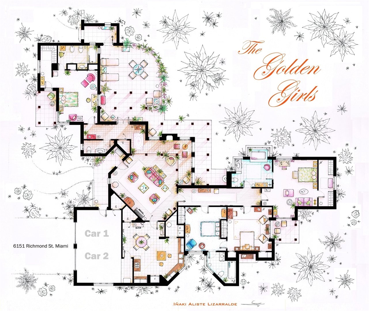 Golden Homes Plans Floor Plans Of Homes From Famous Tv Shows