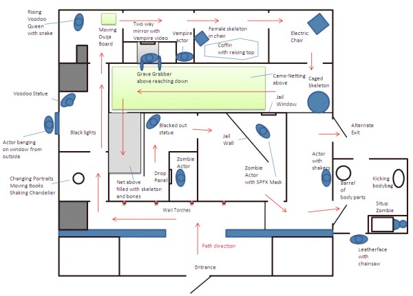 Halloween Haunted House Floor Plans Indoor Haunted House Maze Ideas Thread Post Your 2010