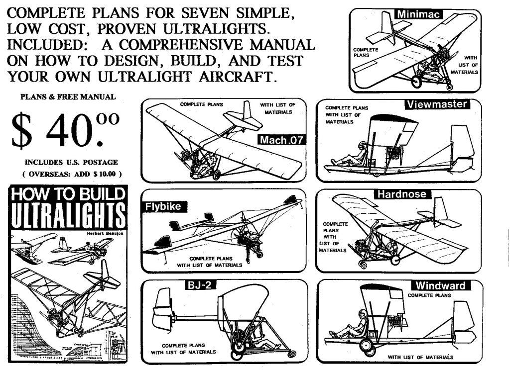 Home Built Aircraft Kits and Plans Wooden Ultralight Aircraft Plans the