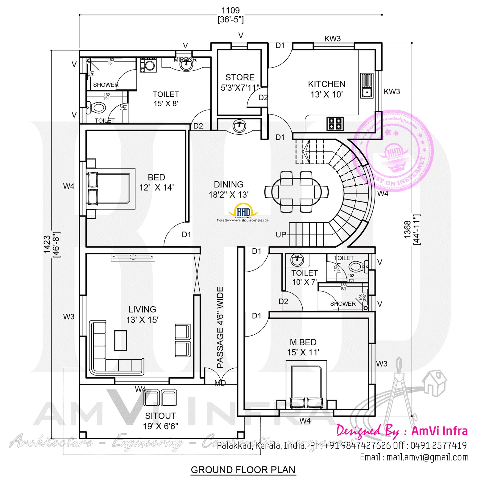 Home Design Floor Plan 5 Bedroom Contemporary House with Plan Kerala Home Home Design Floor Plan 5 Bedroom Contemporary House with Plan Kerala Home
