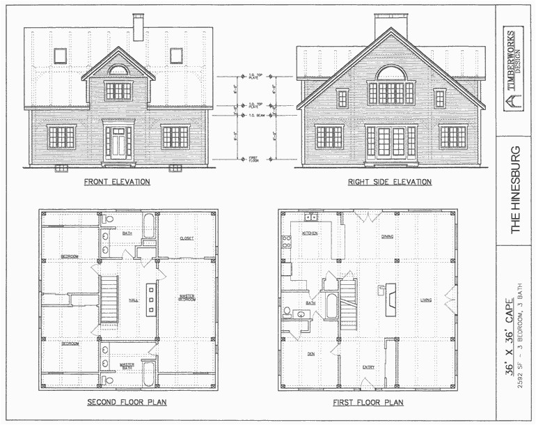 Home Drawing Plan Post Beam House Plans Timber Frame Drawing Packages