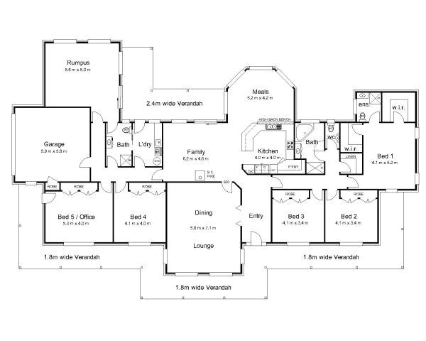 Home Floor Plans Australia the Bourke Australian House Plans House Plans