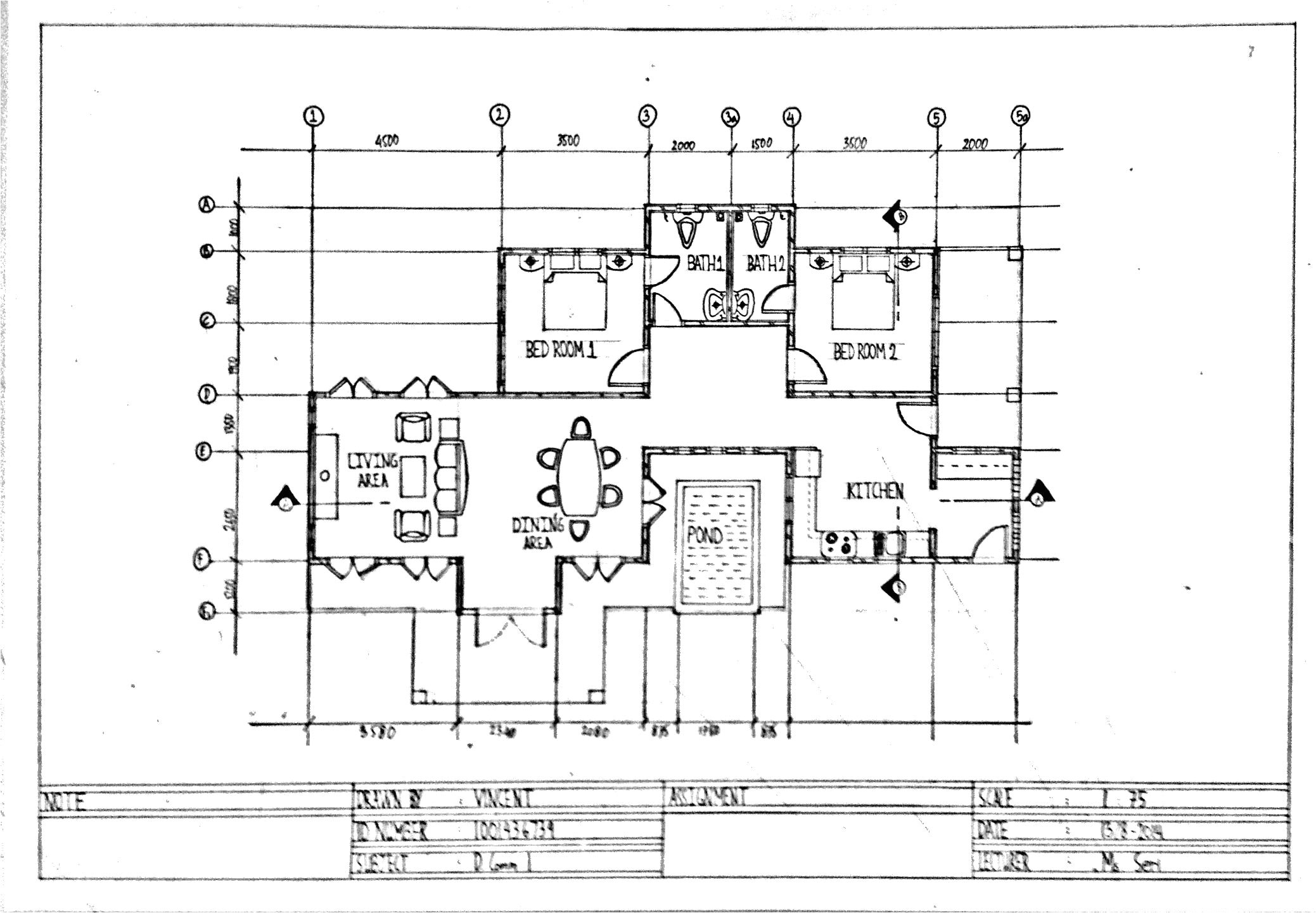 Home Plan Drawing assignment 4 Multi View Drawing Plan Vincentlunia Home Plan Drawing assignment 4 Multi View Drawing Plan Vincentlunia
