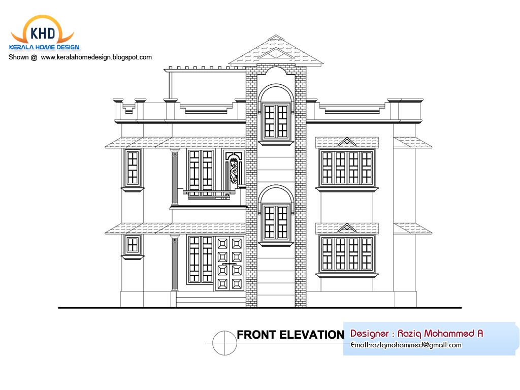 Home Plan with Elevation Home Plan and Elevation Home Appliance