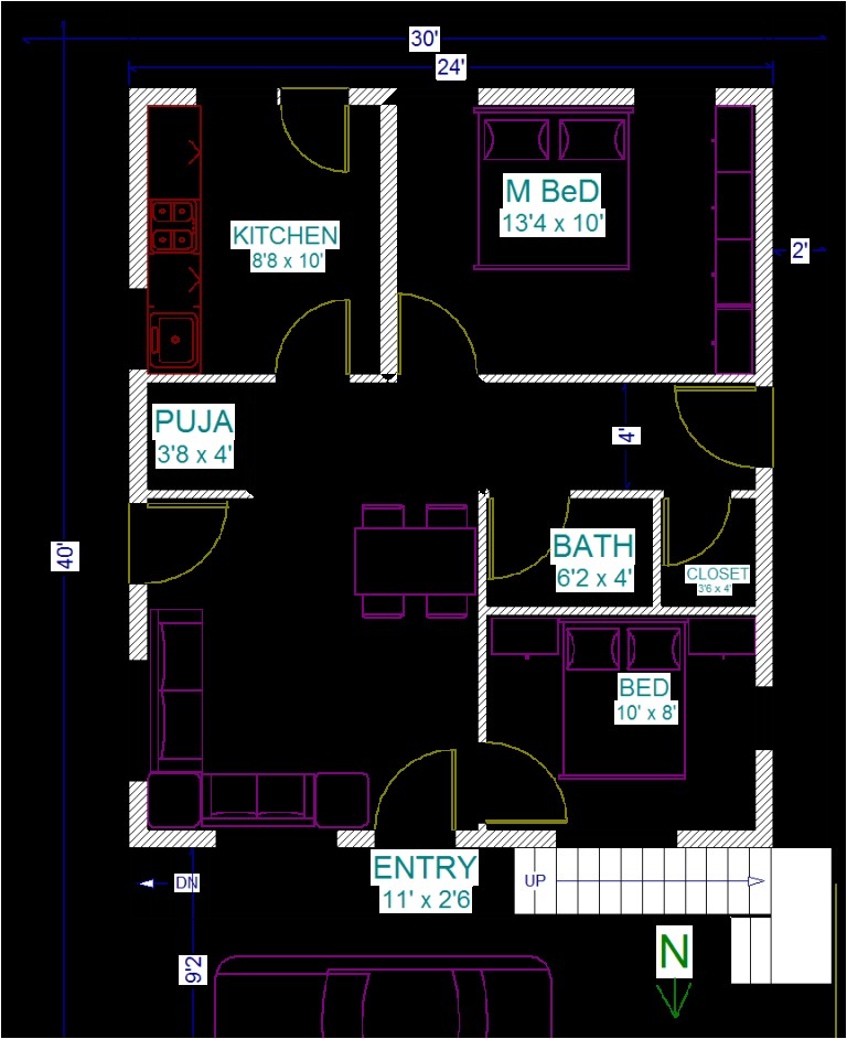 Home Plans forx40 Site 30 40 House Plans Vastu Escortsea