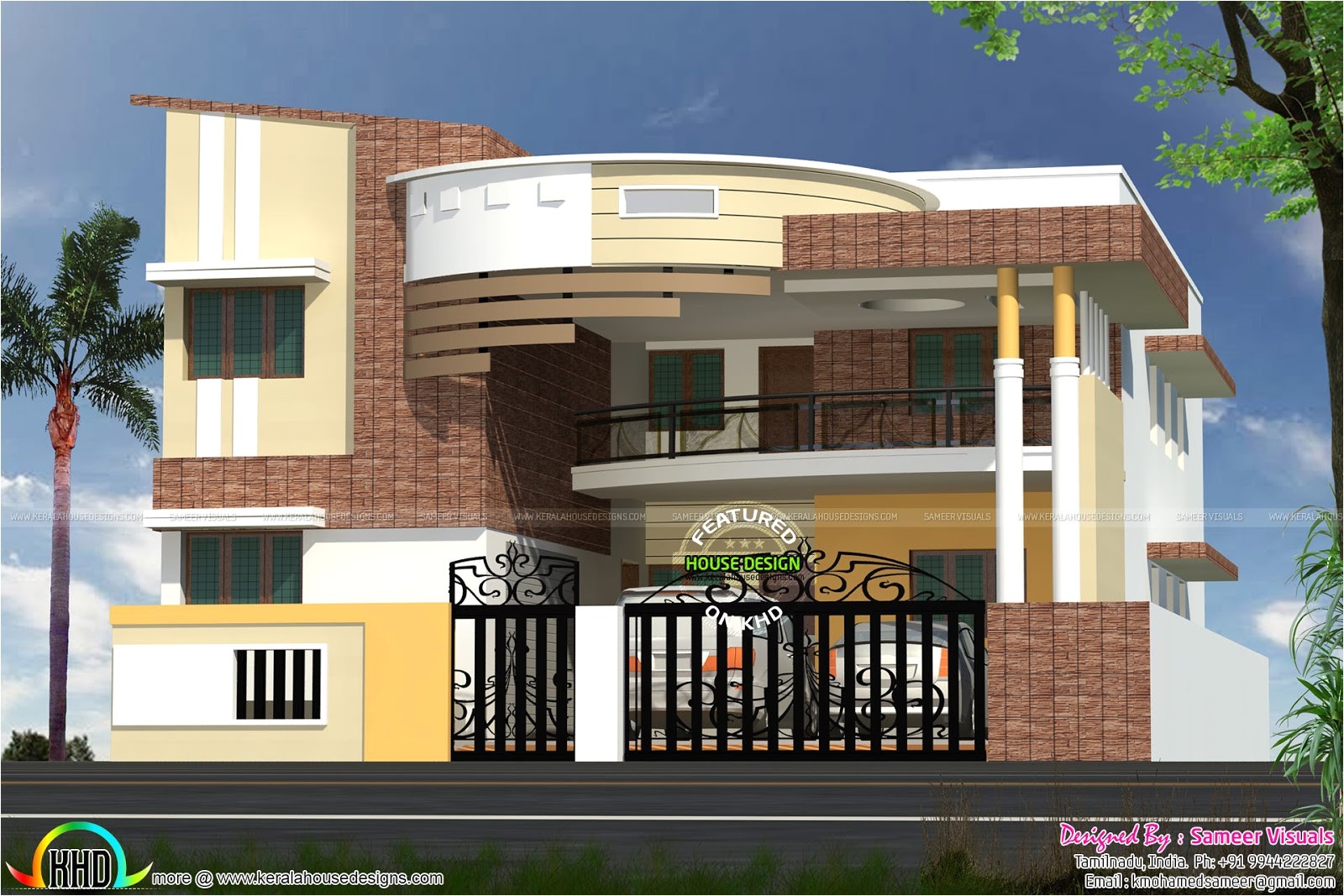 Home Plans India Modern Contemporary south Indian Home Design Kerala Home