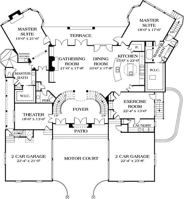 Home Plans Two Master Suites 44 Best Dual Master Suites House Plans Images On Pinterest