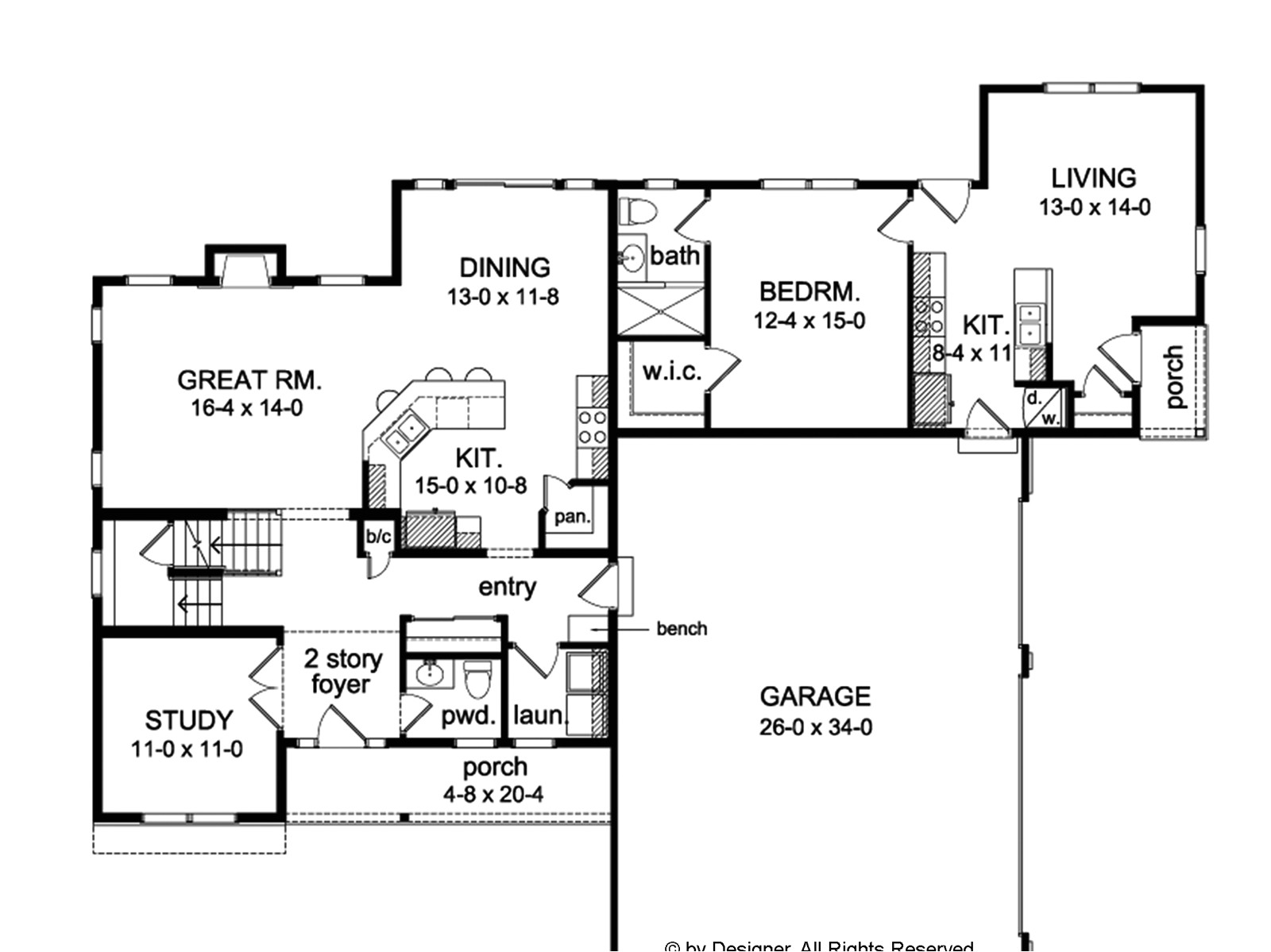 Home Plans with Inlaw Apartments Home Plan Colonial Boasts A Complete In Law Apartment