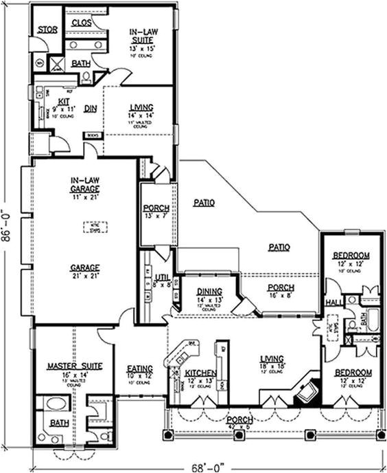 Home Plans with Inlaw Apartments House with 3 Car Garage and Full In Law Apartment Multi