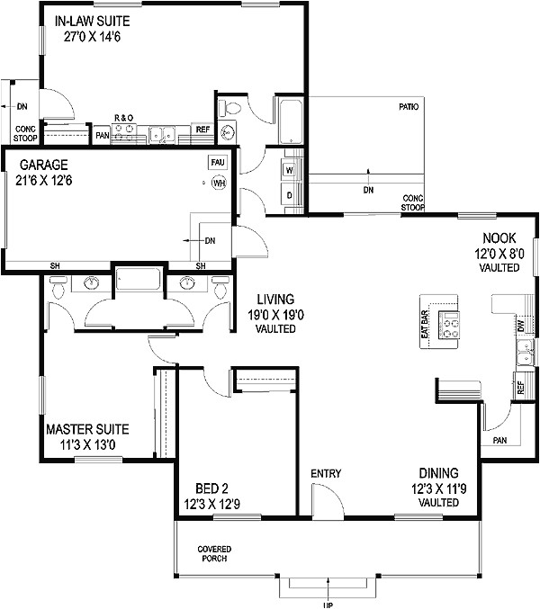 Home Plans with Inlaw Apartments Ranch Home Plans with Inlaw Apartment Cottage House Plans