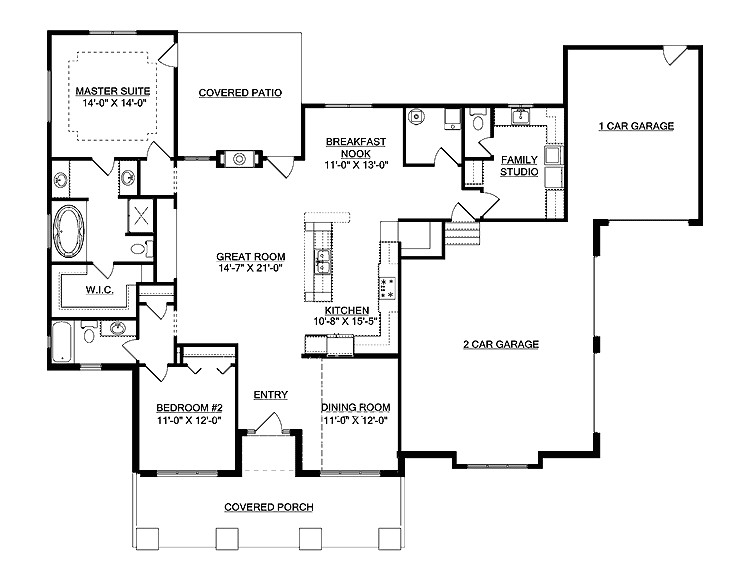 Home Plans with Open Floor Plan Open Floor Plan House Picture Cottage House Plans