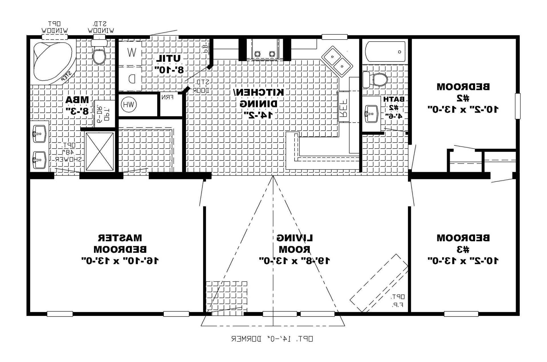 Home Plans with Open Floor Plans 1 Story Open Floor Home Plans
