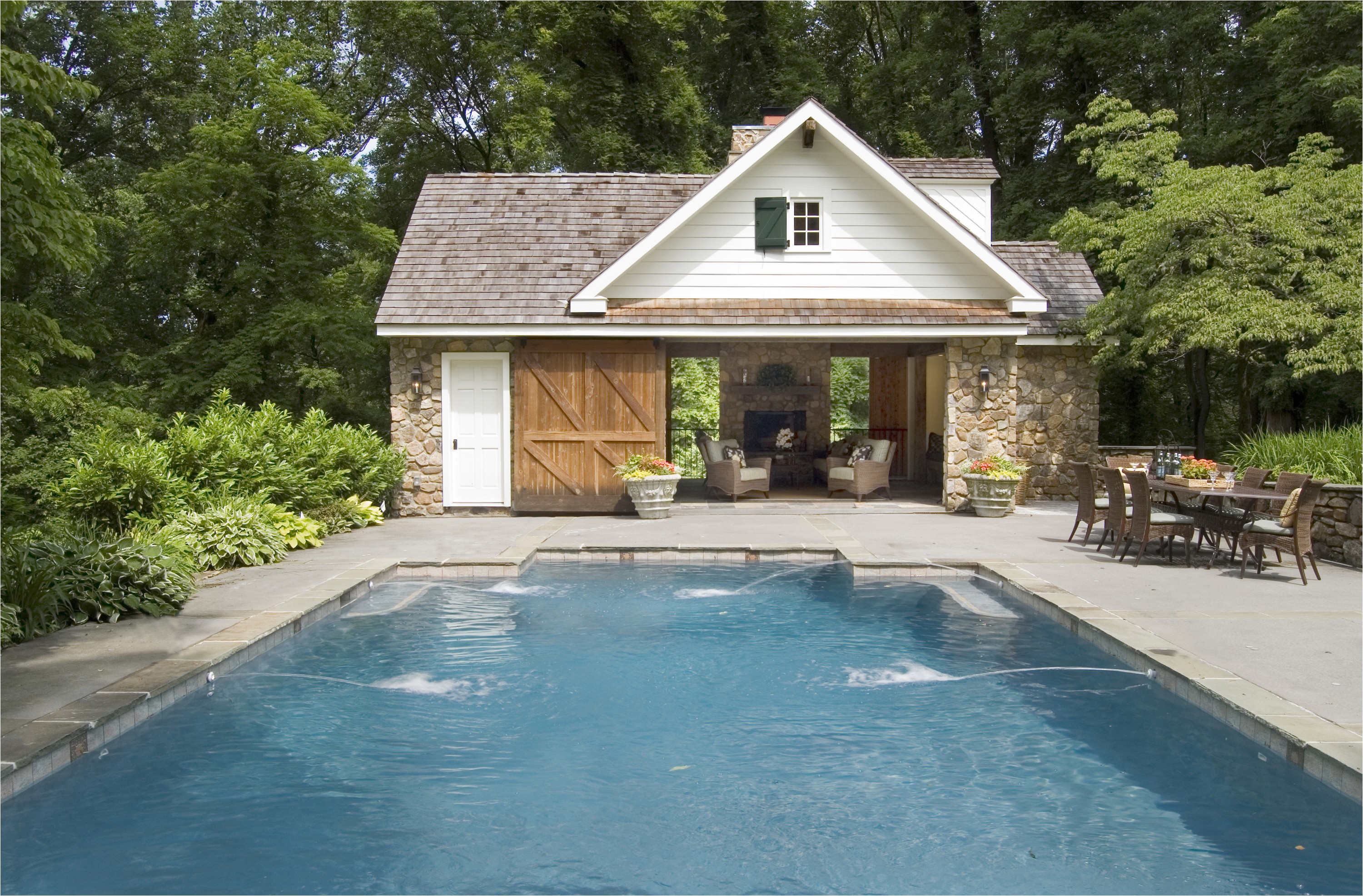 Home Plans with Pool Pool House