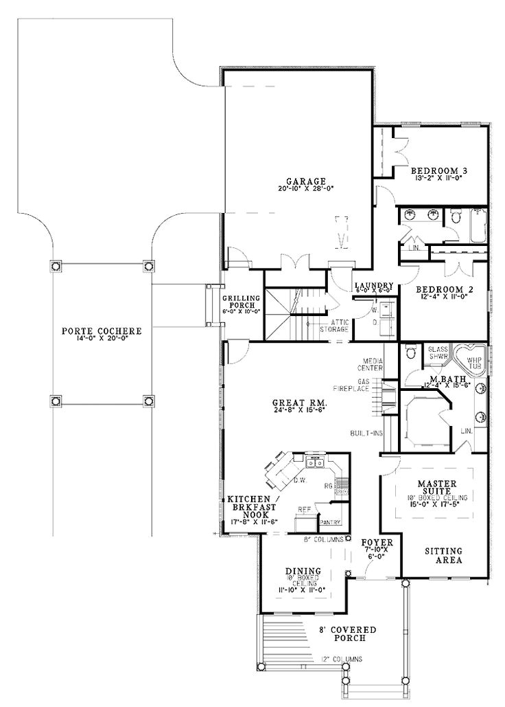 Home Plans with Porte Cochere Porte Cochere Size and Example 14×20 Home Blue Prints Home Plans with Porte Cochere Porte Cochere Size and Example 14×20 Home Blue Prints
