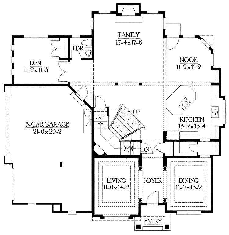 Home Plans with Side Entry Garage Narrow House Plans with Side Entry Garage Cottage House