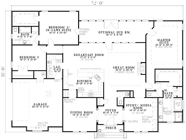 Home Plans with Two Master Suites Plan 59638nd Two Master Suites Pantry butler and Corner