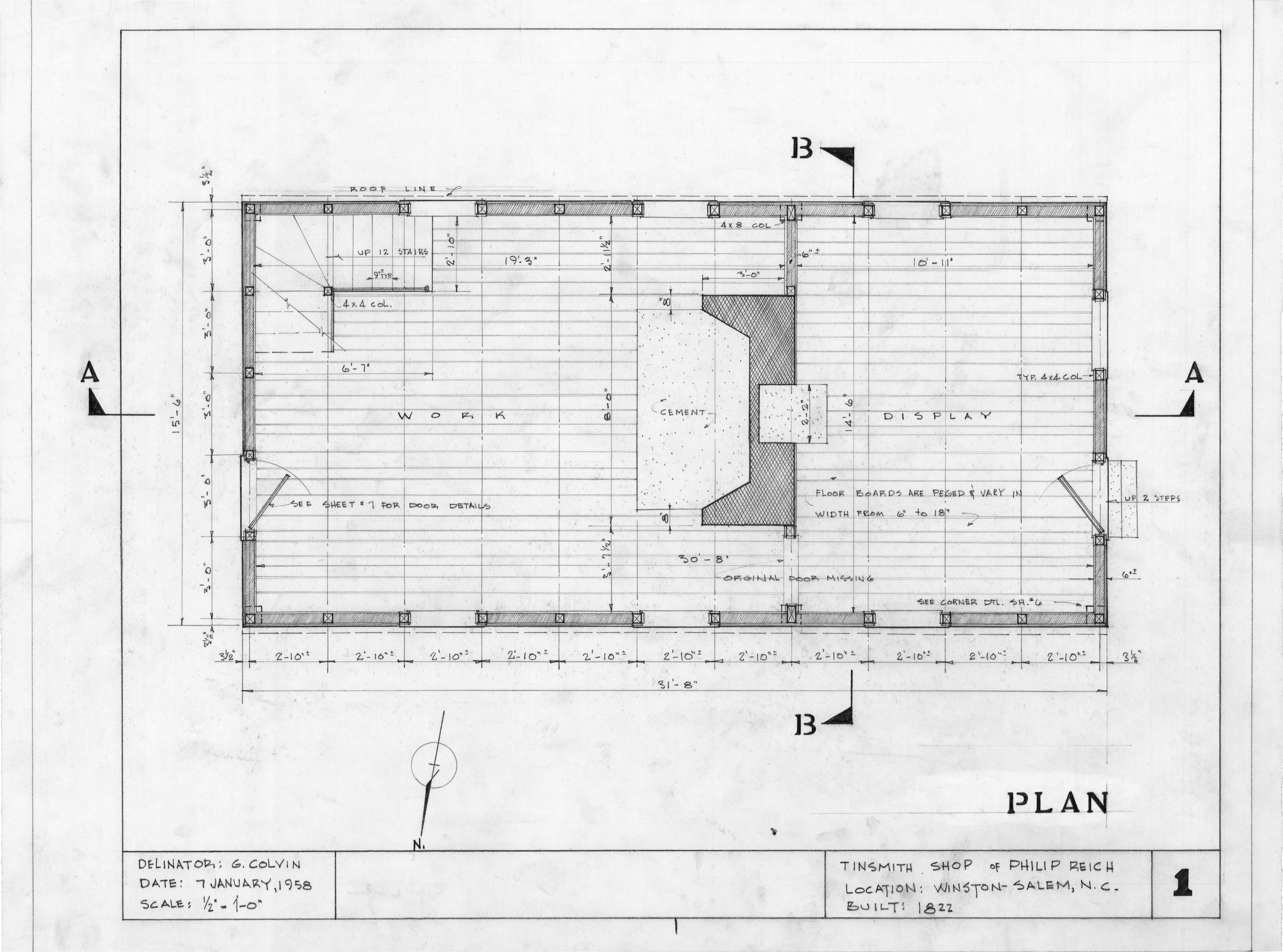 Home Shop Plans Floor Plan Philip Reich House and Shop Winston Salem Home Shop Plans Floor Plan Philip Reich House and Shop Winston Salem