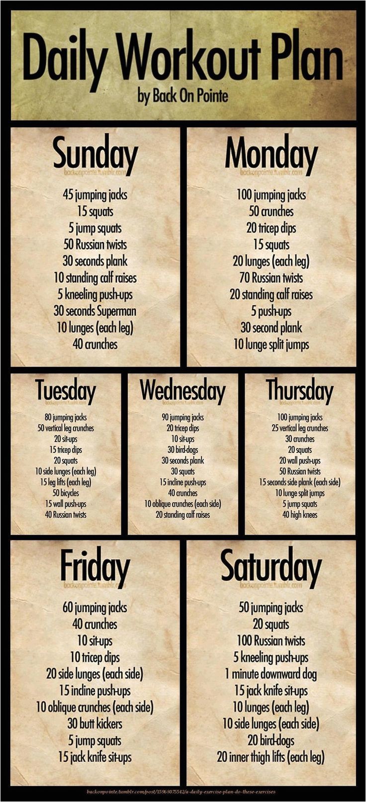 Home Work Out Plans Daily Workout Plan In or Out Of the Gym Motivation Board Home Work Out Plans Daily Workout Plan In or Out Of the Gym Motivation Board