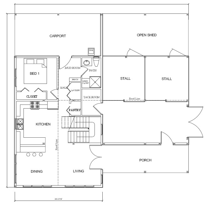 House Barn Combo Floor Plans Sample Floor Plans