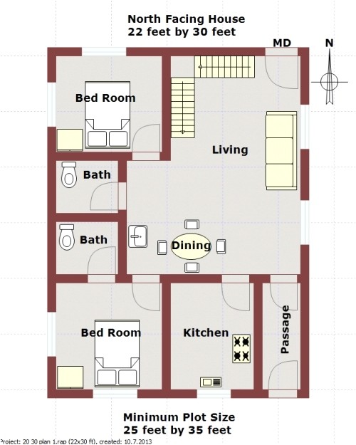 House Plan for 20×40 Site north Facing House Plans 20×30 House Plan for 20×40 Site north Facing House Plans 20×30