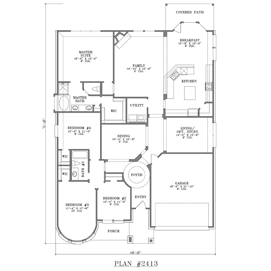 House Plans 4 Bedrooms One Floor 4 Bedroom House Plans 4 Bedrooms One Floor 4 Bedroom