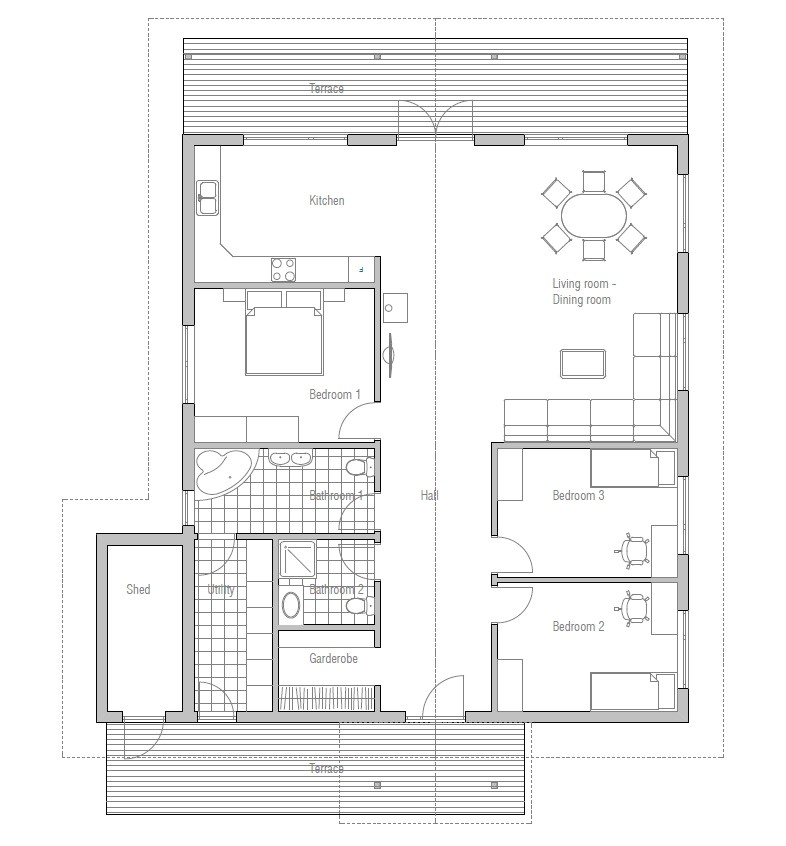 House Plans for Affordable Homes Affordable Home Plans Affordable Home Plan Ch4