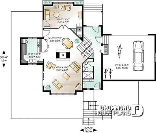 House Plans with Double Sided Fireplace House Plan W2433 Detail From Drummondhouseplans Com House Plans with Double Sided Fireplace House Plan W2433 Detail From Drummondhouseplans Com